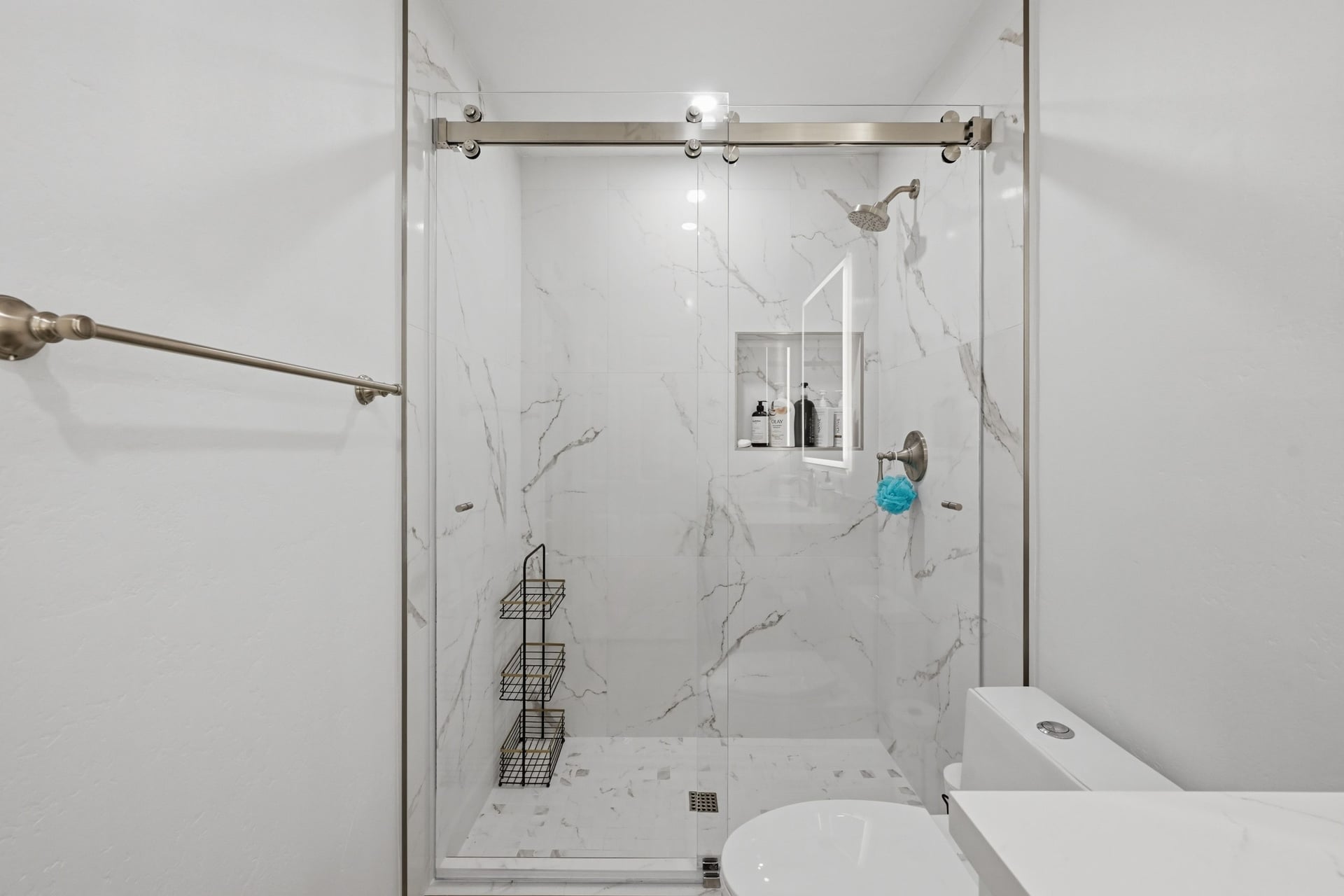 Donahue Drive - Guest Bathroom Walk-in Shower