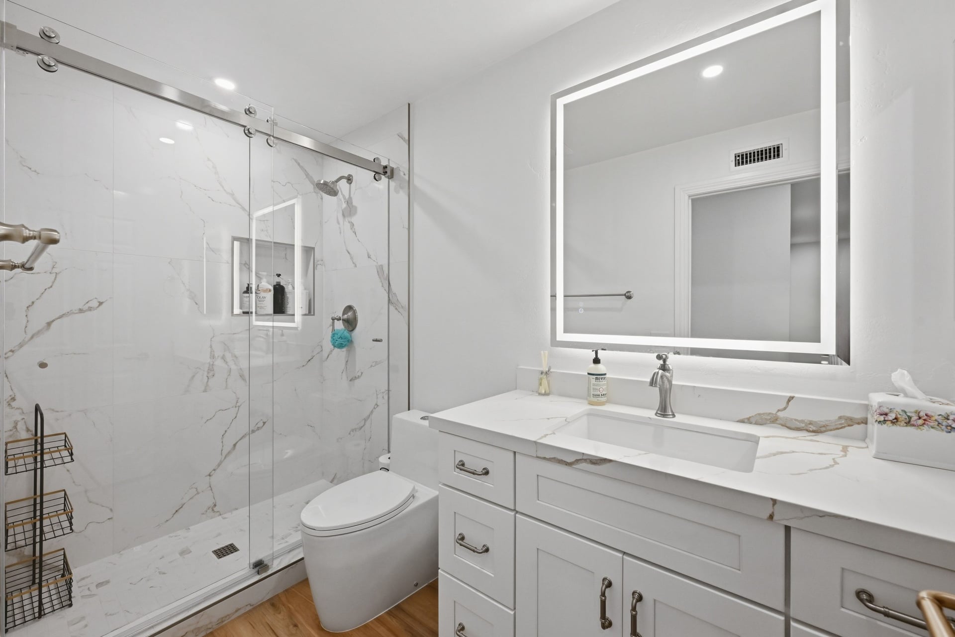 Donahue Drive - Guest Bathroom Wide View