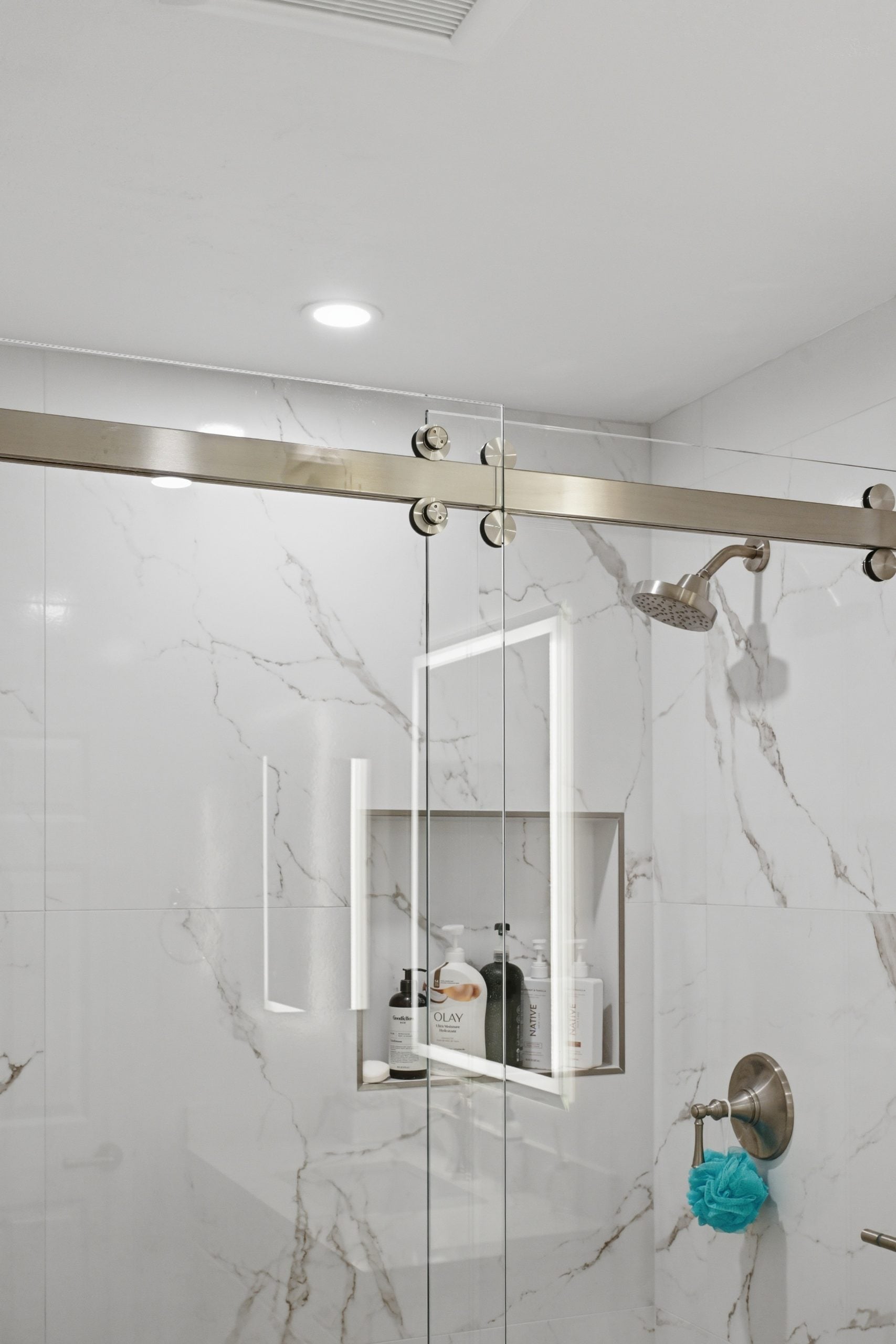 Donahue Drive - Shower Fixture & Glass Door Detail