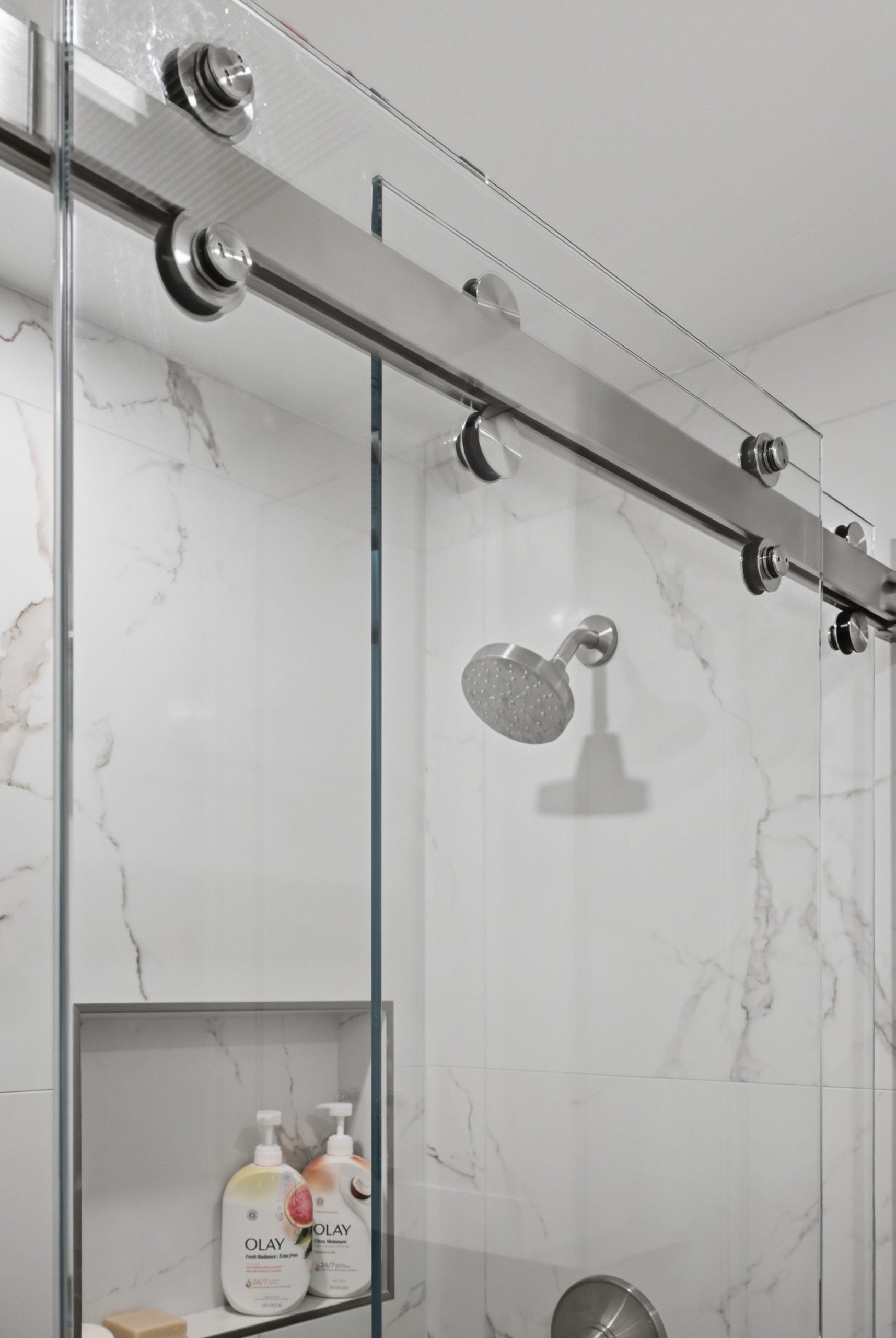 Donahue Drive - Shower Head & Sliding Door Hardware Detail