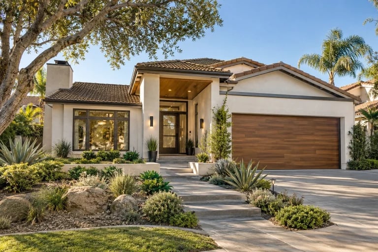 Modernized San Diego tract home with contemporary upgrades and updated landscaping