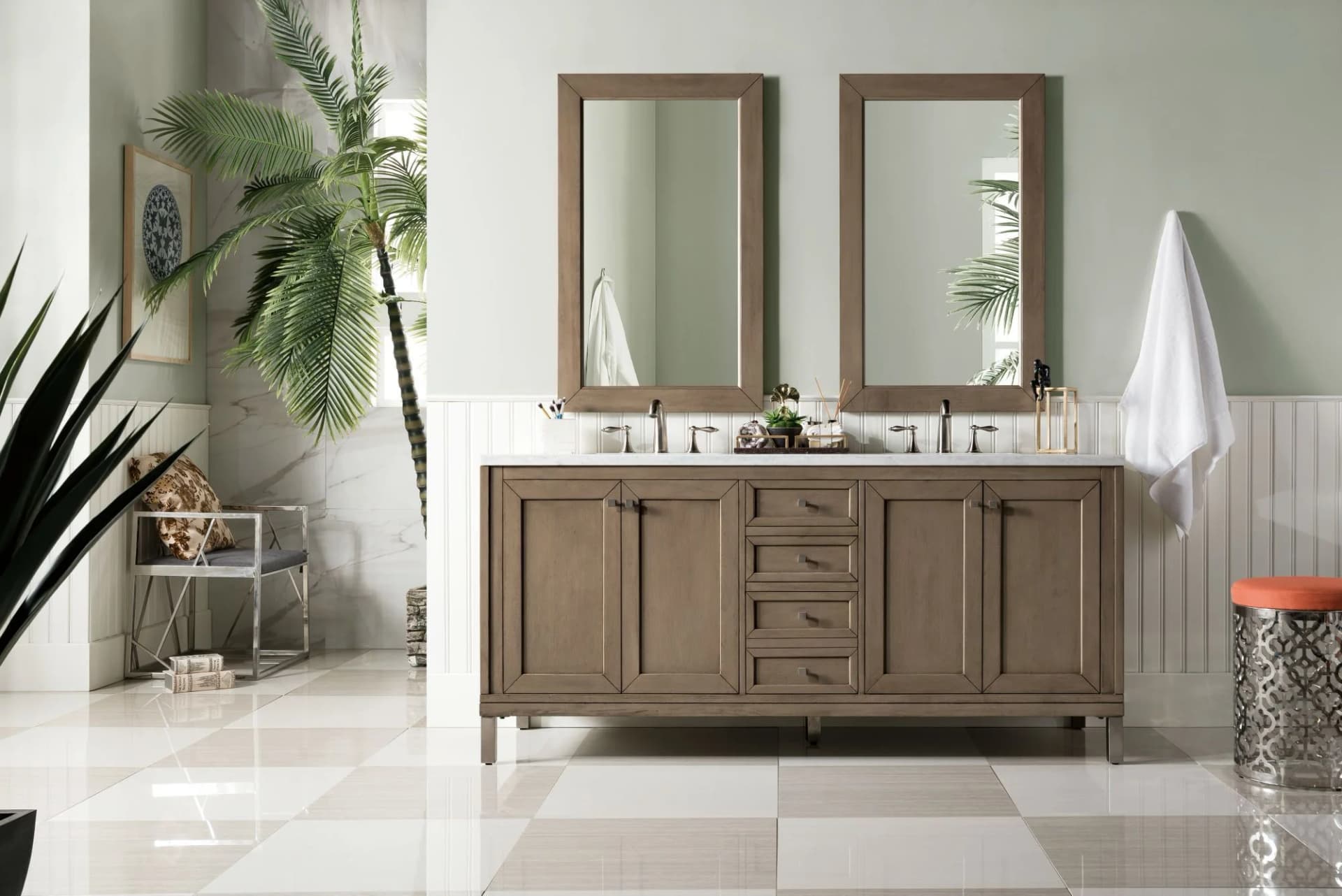 Chicago 72" Double Bathroom Vanity