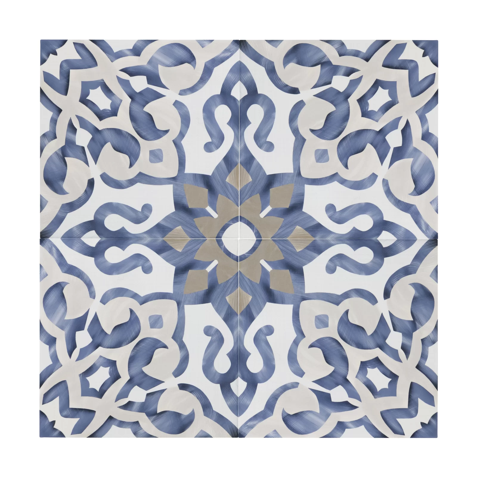 Villa Azul 10" x 10" Matte Porcelain Tile in Blue