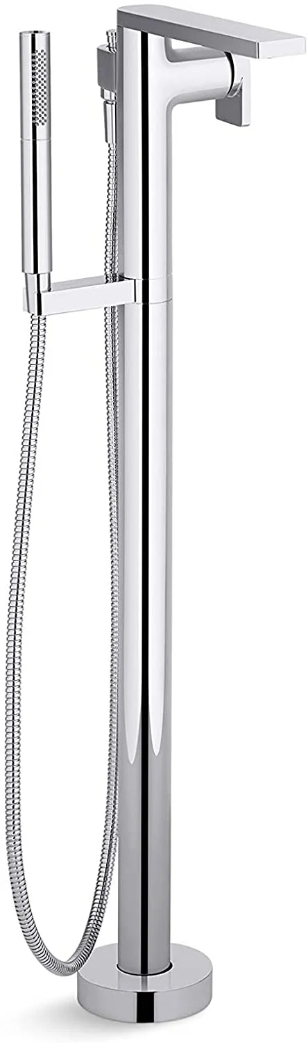 Composed® floor-mount bath filler trim with hand shower
