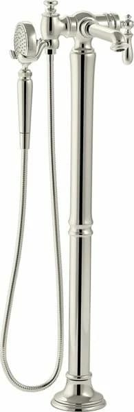 Artifacts® floor-mount bath filler trim with hand-shower