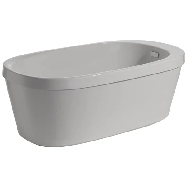 Arata 60 In. X 32 In. Freestanding Tub With Integrated Waste And Overflow In White