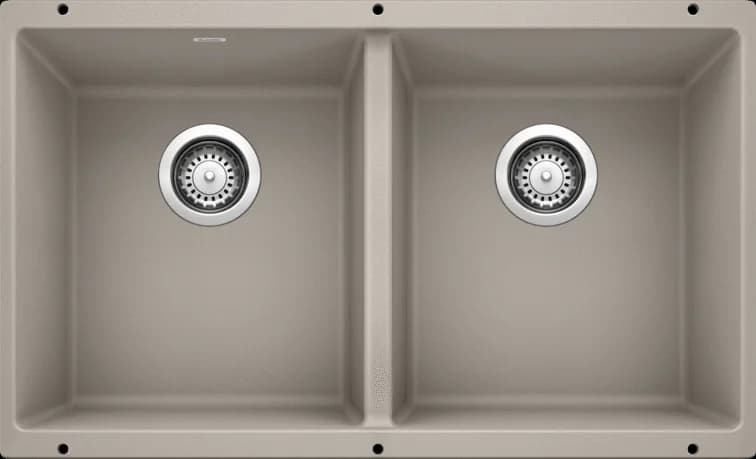 Blanco - PRECIS Equal Double Undermount granite composite