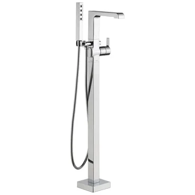 Ara® Single Handle Floor Mount Tub Filler Trim With Hand Shower