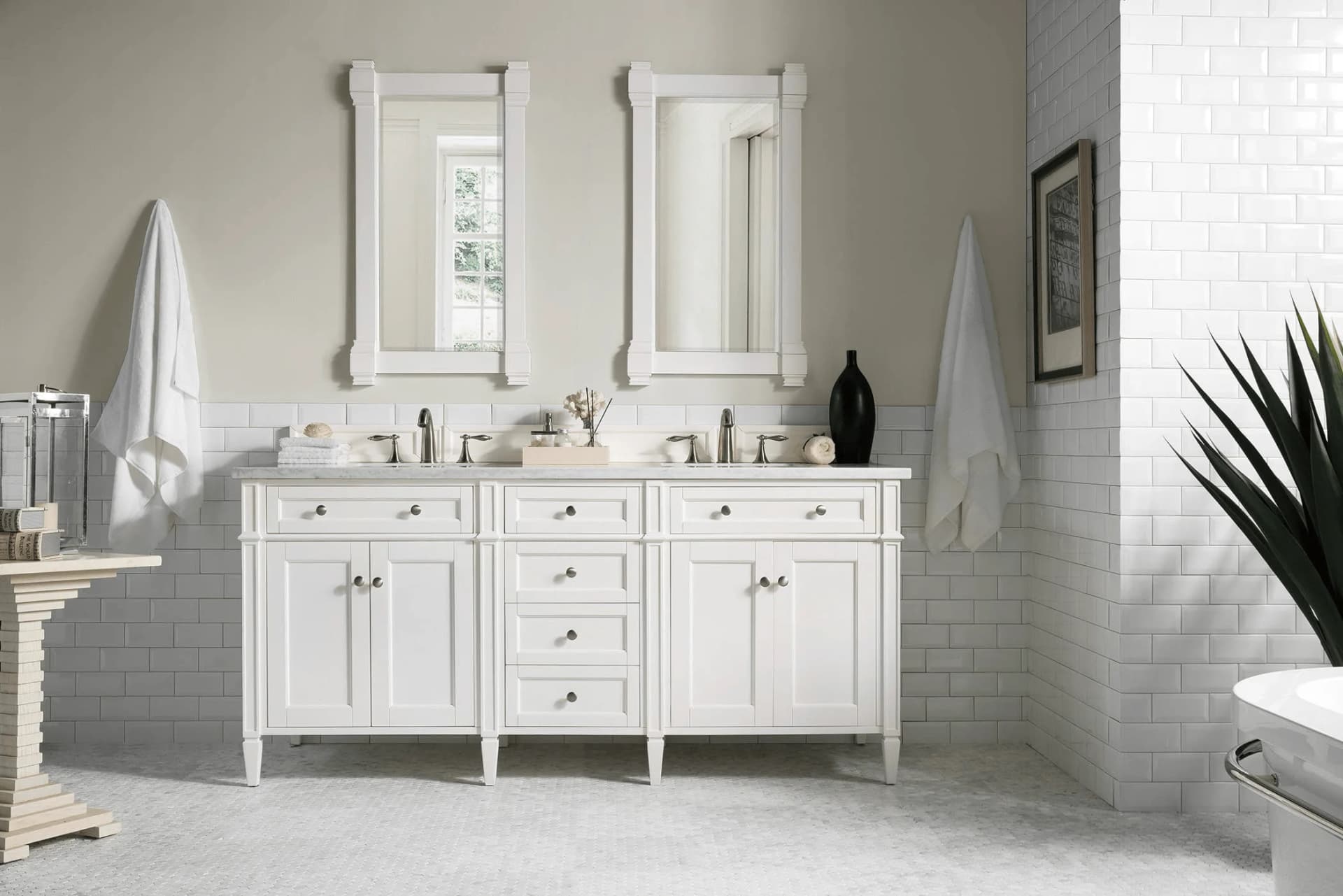 Brittany 72" Double Bathroom Vanity