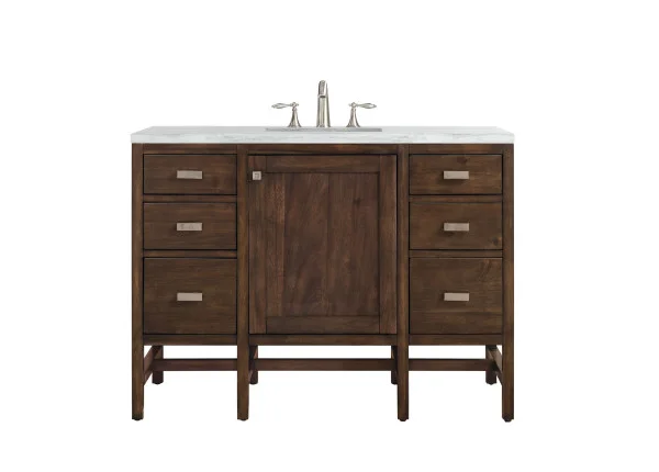 Addison 48" Single Vanity Cabinet, w/ 3 CM Arctic Fall Solid Surface Countertop