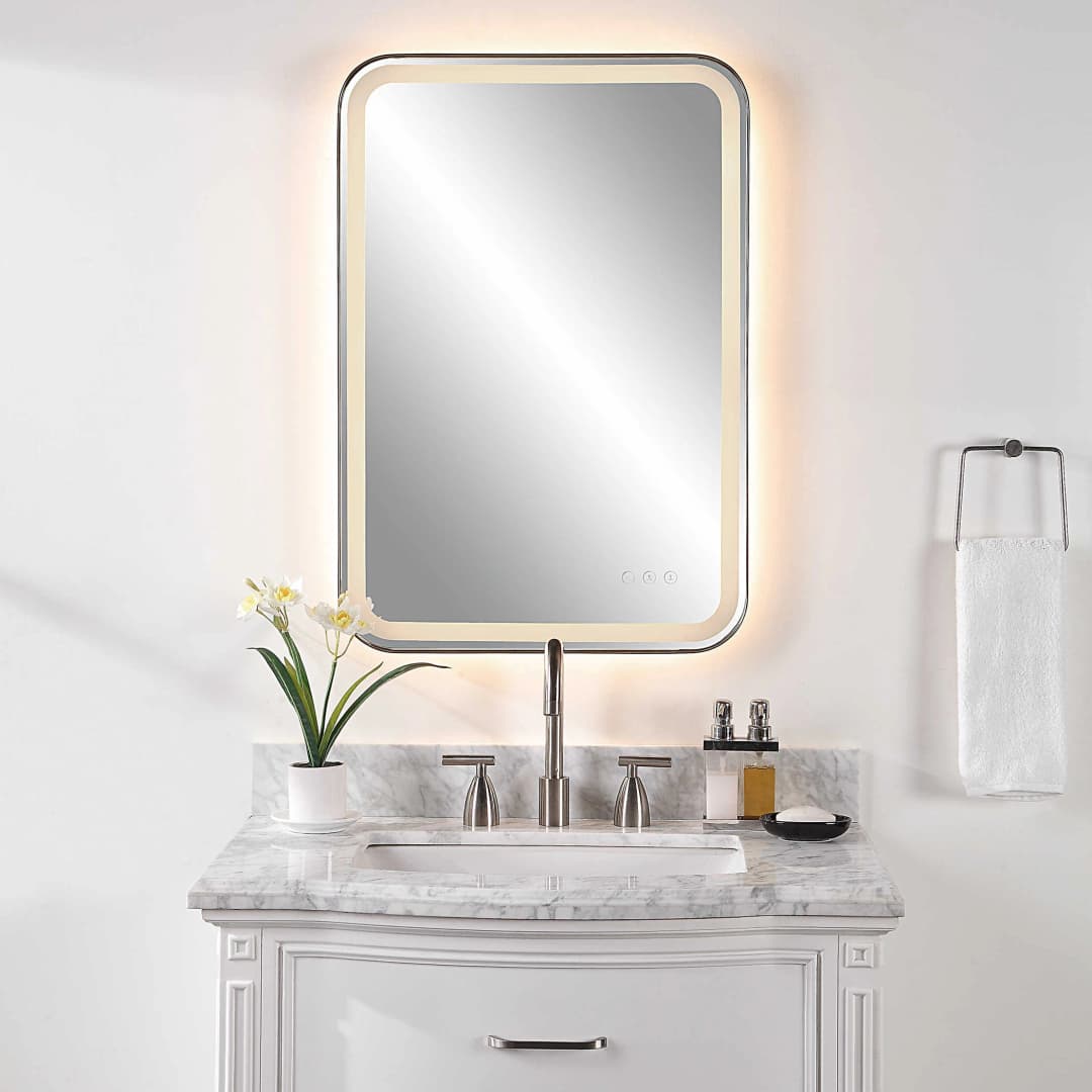 Crofton Lighted Vanity Mirror - Black