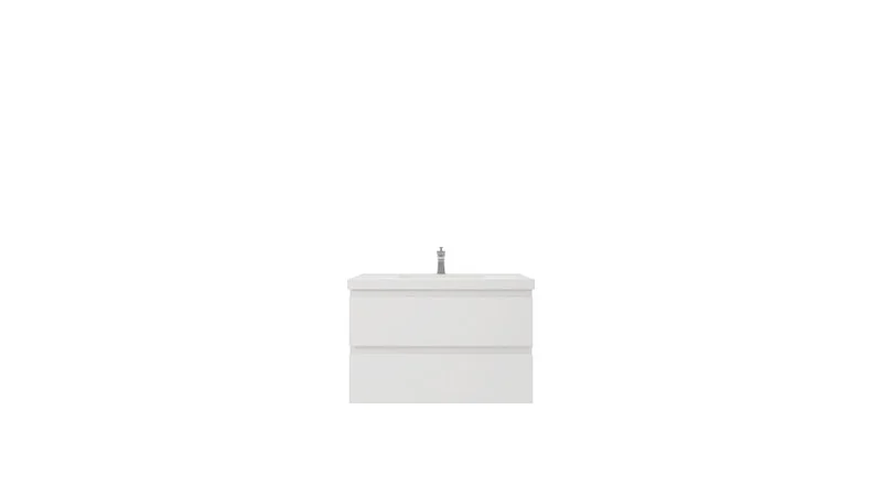Bohemia Lina 36" Wall Mounted Bath Vanity With Reinforced Acrylic Sink