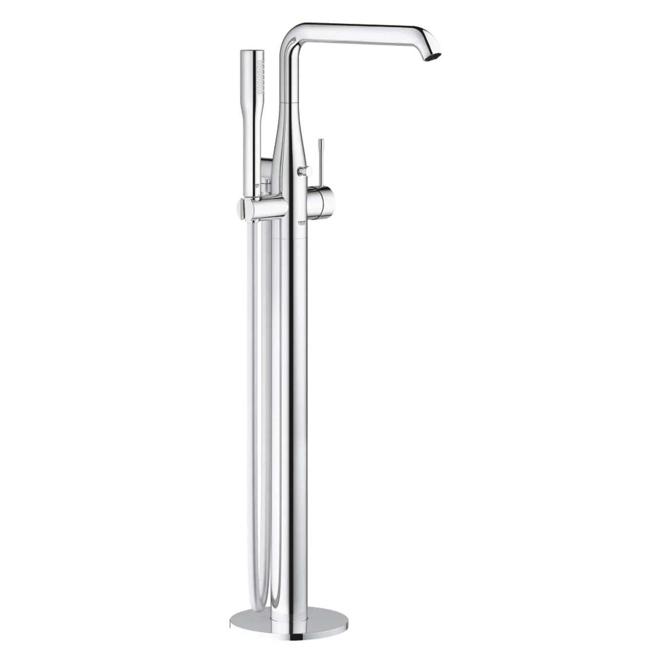 Grohe Essence Floor Mounted Tub Filler with Built-In Diverter - Includes Hand Shower