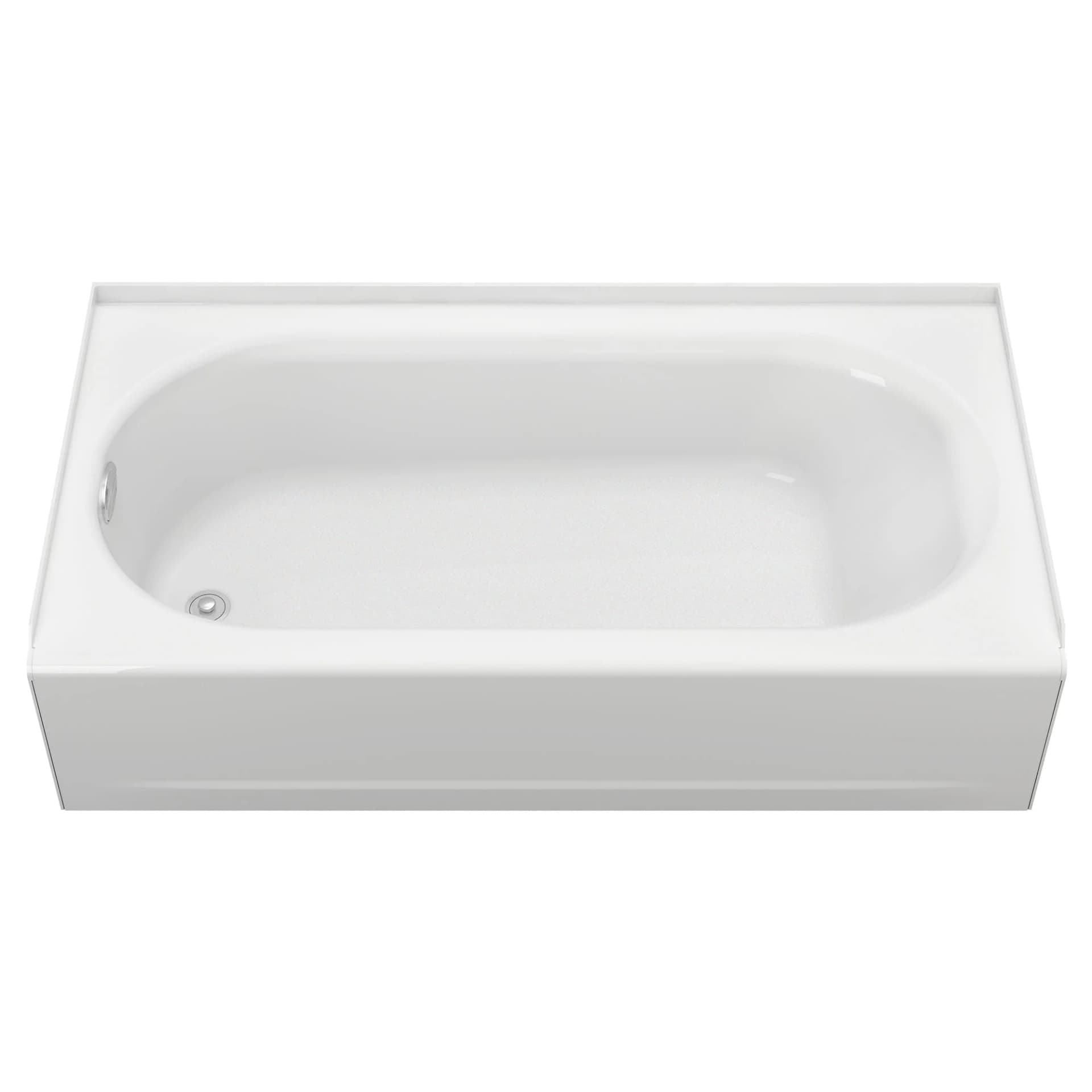 Princeton® Americast® 60 x 34-Inch Integral Apron Bathtub Left-Hand Outlet Luxury Ledge with Integral Drain