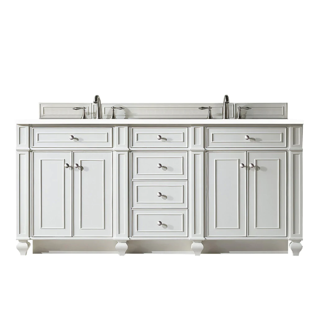 Bristol 72" Double Vanity Bright White