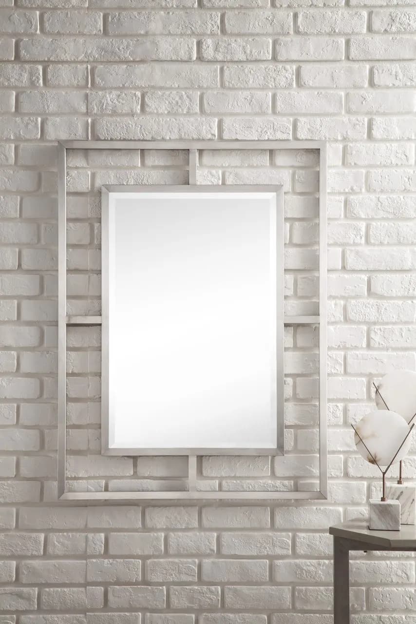 Boston 30" Mirror - Brushed Nickel