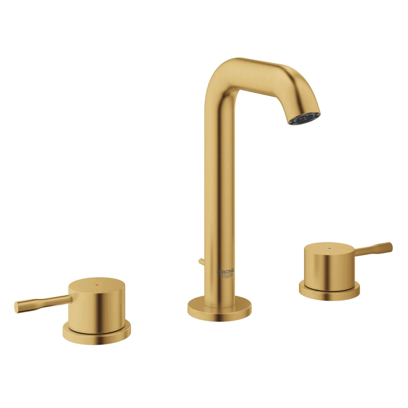 Grohe Essence 1.2 GPM Widespread Bathroom Faucet with SilkMove, QuickFix, and EcoJoy Technology