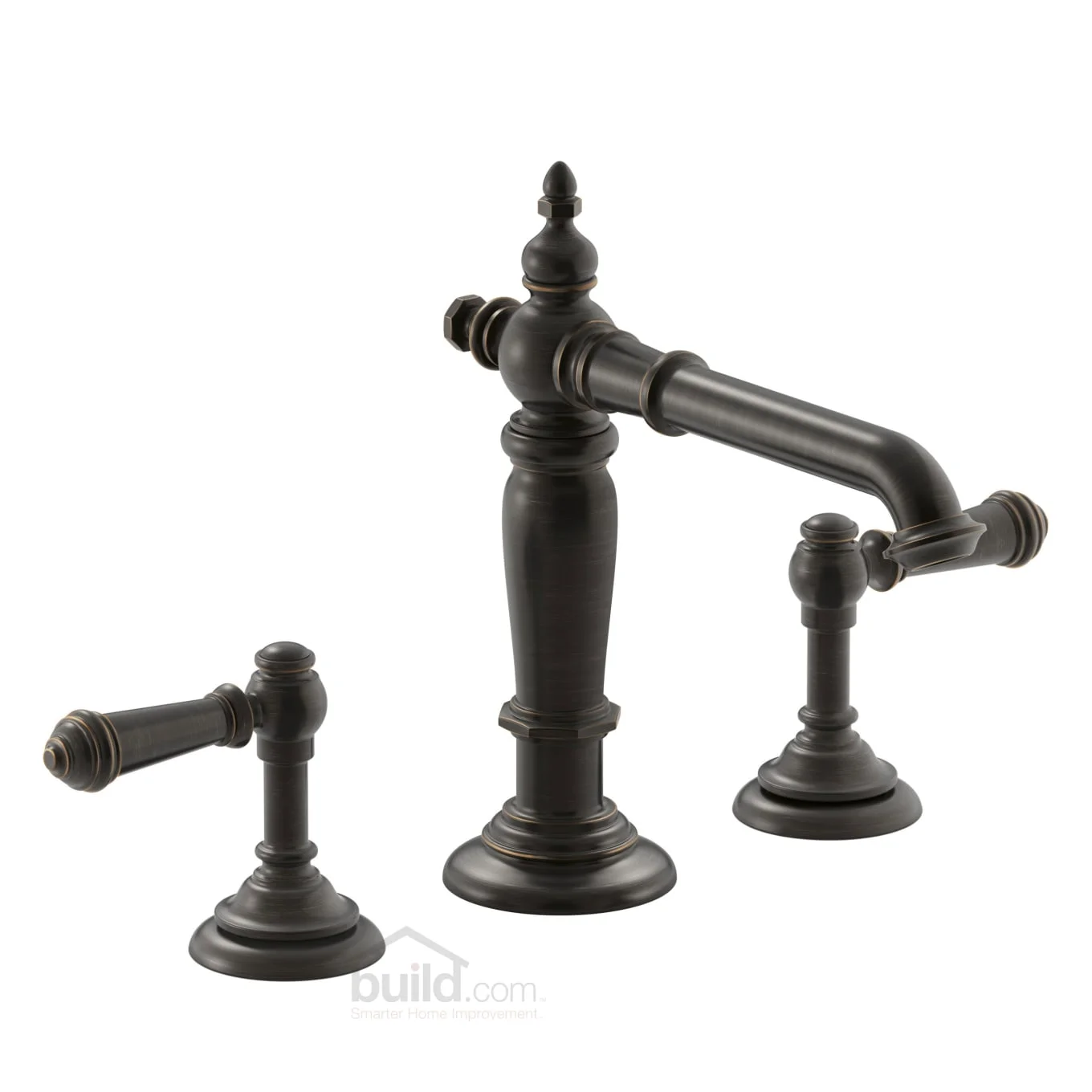 Kohler Artifacts Widespread Bathroom Faucet with Lever Handles - Free Metal Pop-Up Drain Assembly with purchase