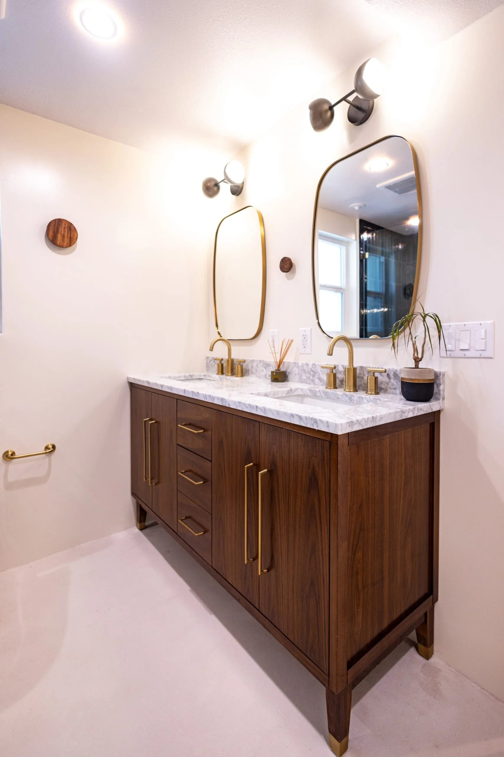 Beautifully remodeled bathroom with modern fixtures and elegant design