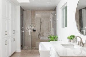 walk-in shower