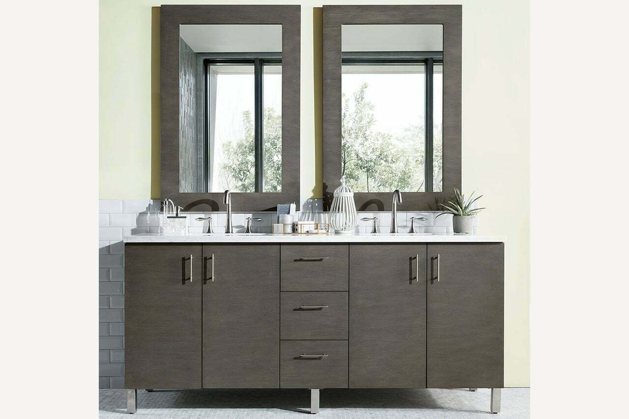 metropolitan 72 double bathroom vanity double bathroom vanity james martin vanities 254002 1