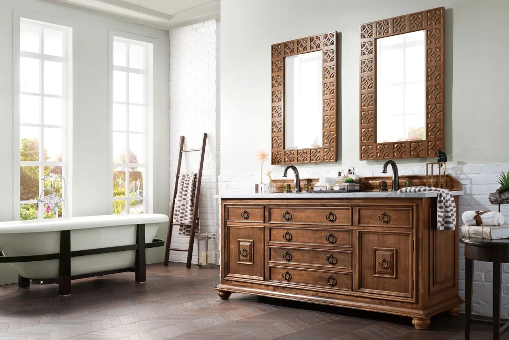 "Easy DIY Fixes for Bathroom Glow-Up." 2 bathroom vanity